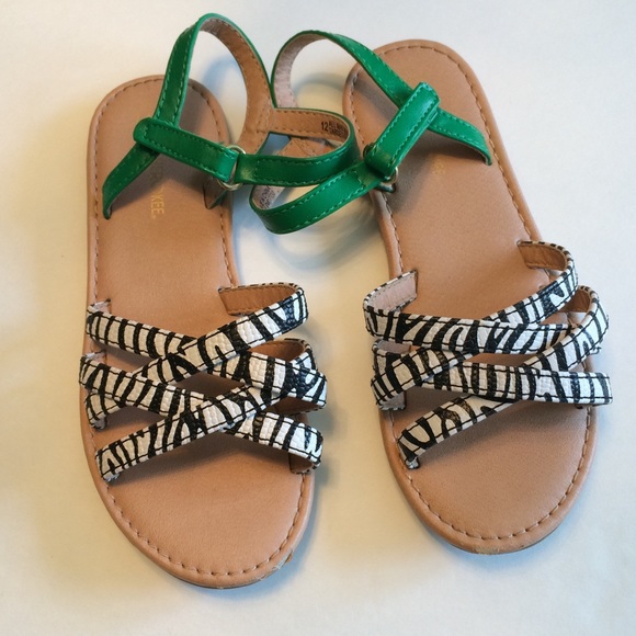 girls green sandals